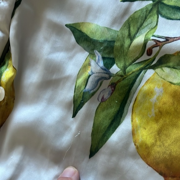 Averie Alegria Sleep Two Piece Lemons Print Shorts Pajama Set - Picture 7 of 10